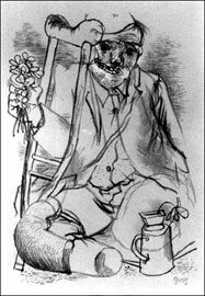 The Hero, drawing George Grosz
