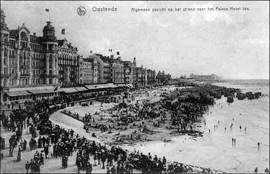 Belgian holiday resort Oostende 1910